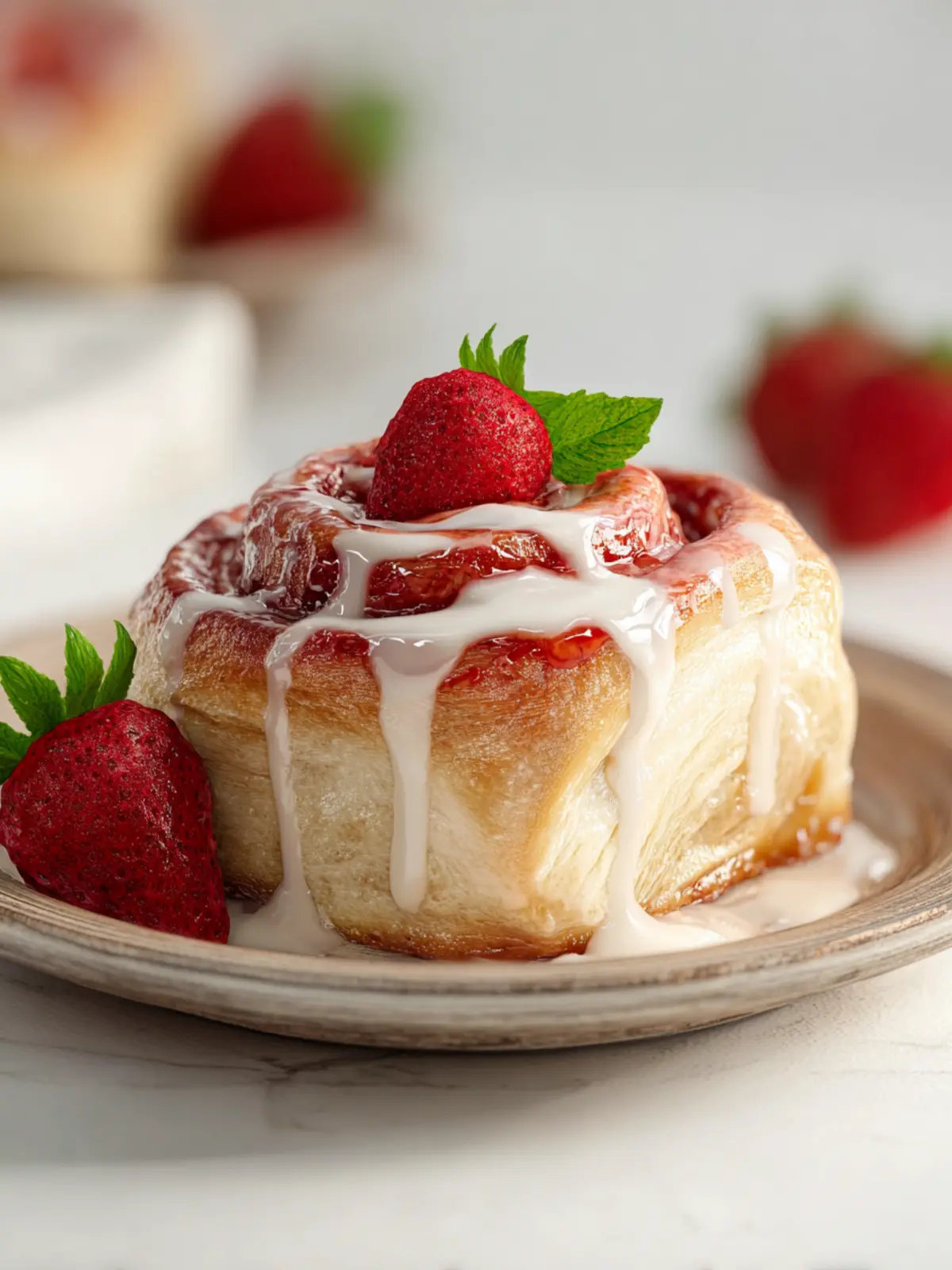 Strawberry Cinnamon Rolls Fourth Image y6opit