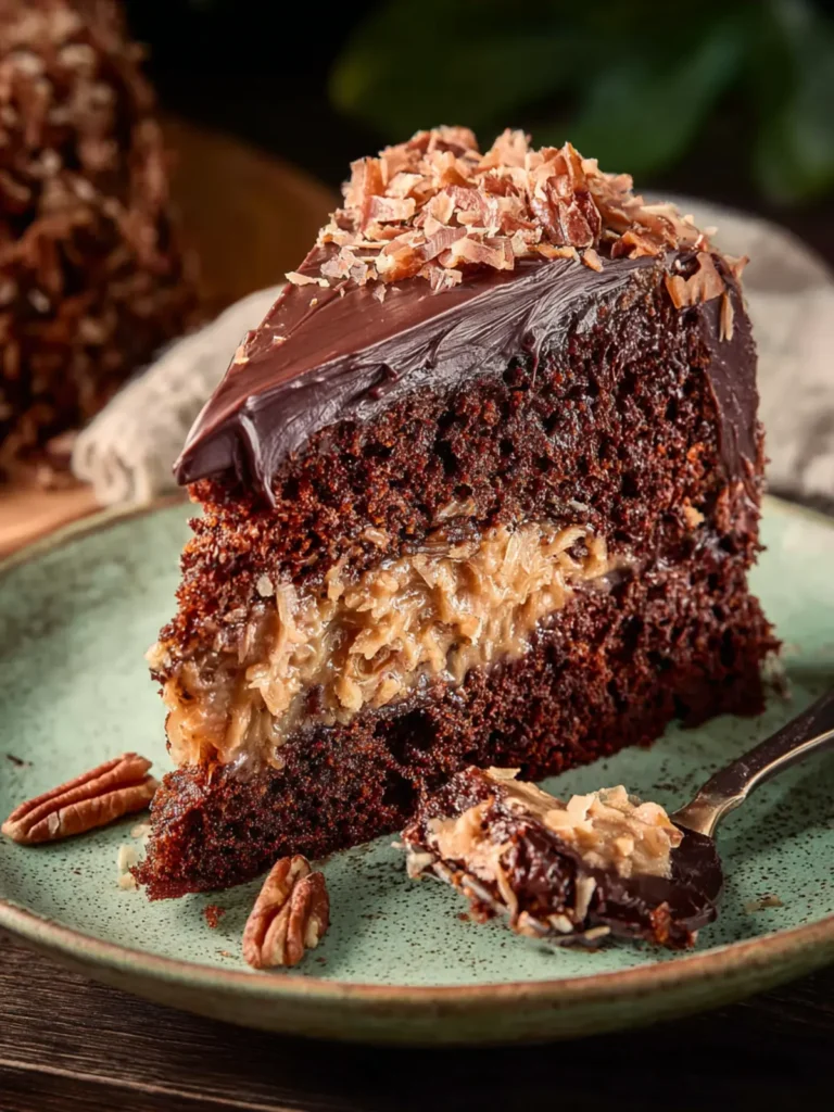 Vegan German Chocolate Cake First Image